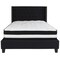 Flash Furniture Platform Bed Set, Riverdale, Full, Black HG-BM-38-GG - alternate 5